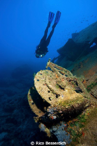Wreck of an greek cotton freighter, Kas/Antalya - Turkey.... by Rico Besserdich 